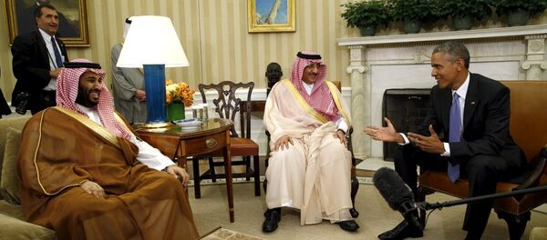 ABD Başkanı Barack Obama- Suudi Arabistan Veliaht Prensi Muhammed bin Nayif bin Abdulaziz el  Suud - Sputnik Türkiye
