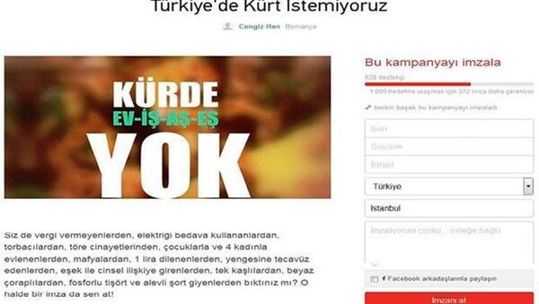 İmza kampanyası - Sputnik Türkiye