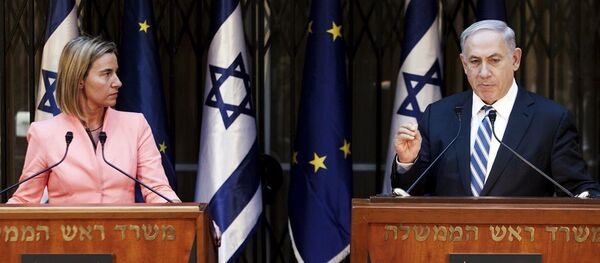 Federica Mogherini - Benyamin Netanyahu - Sputnik Türkiye