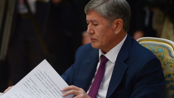Kırgızistan Cumhurbaşkanı Almazbek Atambayev - Sputnik Türkiye