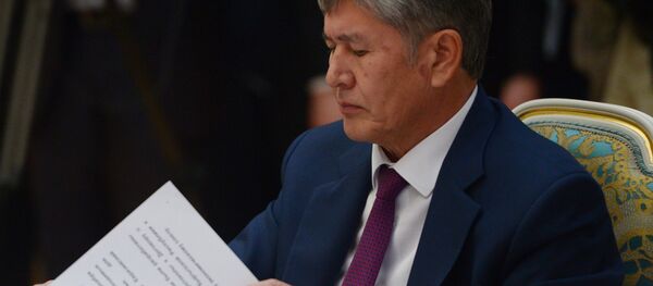 Kırgızistan Cumhurbaşkanı Almazbek Atambayev Kırgızistan Cumhurbaşkanı Almazbek Atambayev - Sputnik Türkiye