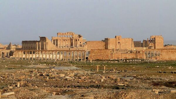 Medeniyetlerin buluşma noktası olan Palmira'nın mimarisinde Roma ve Pers etkisi görülüyor. - Sputnik Türkiye