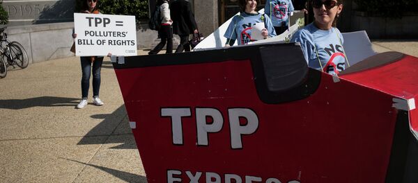 Trans-Pasifik Ortaklığı (TPP) karşıtı protestolar - Sputnik Türkiye