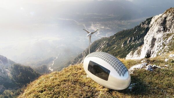 Taşınabilir kapsül görünümündeki Ecocapsule, medeniyetin olmadığı yerlerde bile her türlü konforu sunacak şekilde tasarlanmış. - Sputnik Türkiye