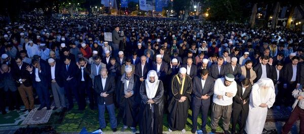 Ayasofya meydanında sabah namazı - Sputnik Türkiye