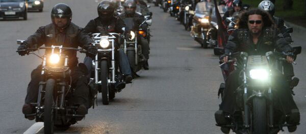 'Gece Kurtları' adlı motosiklet kulübünün üyeleri - Sputnik Türkiye