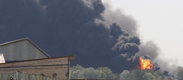 Ukrayna'da petrol deposunda yangın - Sputnik Türkiye