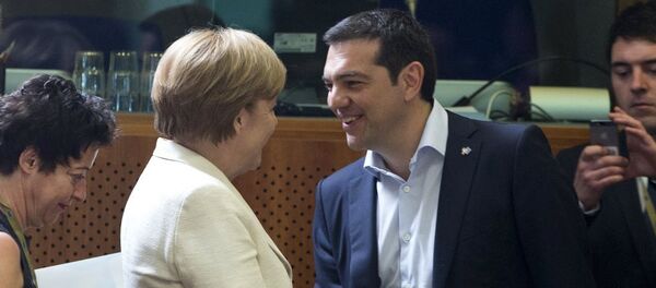 Angela Merkel - Aleksis Çipras - Sputnik Türkiye