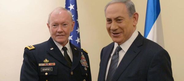 Binyamin Netanyahu & Martin Dempsey - Sputnik Türkiye