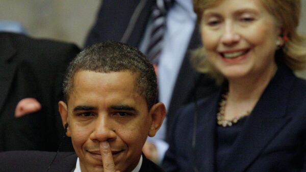 Barack Obama ve Hillary Clinton - Sputnik Türkiye