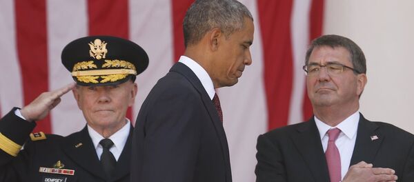 ABD Başkanı Barack Obama- Genelkurmay Başkanı Martin Dempsey- Savunma Bakanı Ashton Carter - Sputnik Türkiye