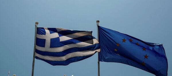 Yunanistan ve AB bayrakları - Sputnik Türkiye
