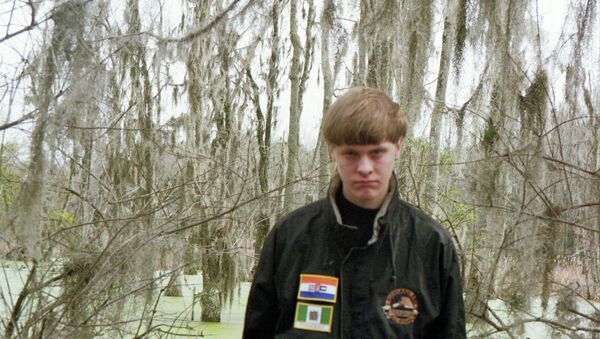 Dylann Roof is pictured in this undated photo taken from his Facebook account. Roof is suspected of fatally shooting nine people at a historically black South Carolina church in Charleston on June 18, 2015 - Sputnik Türkiye