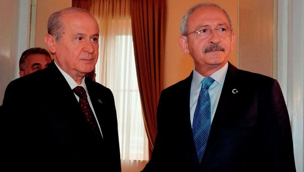 CHP Genel Başkanı Kemal Kılıçdaroğlu- MHP lideri Devlet Bahçeli - Sputnik Türkiye