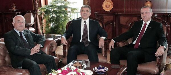 Recep Tayyip Erdoğan, Abdullah Gül, Cemil Çiçek Recep Tayyip Erdoğan, Abdullah Gül, Cemil Çiçek - Sputnik Türkiye