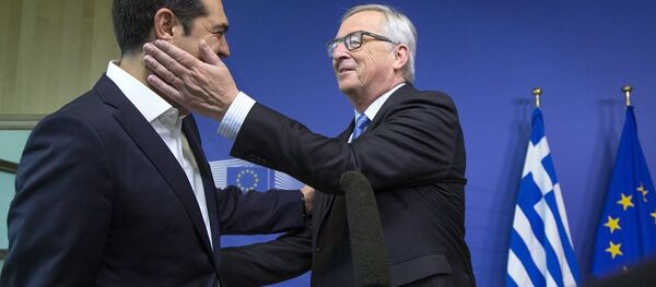 Yunanistan Başbakanı Aleksis Çipras ve Avrupa Komisyonu Başkanı Jean-Claude Juncker - Sputnik Türkiye