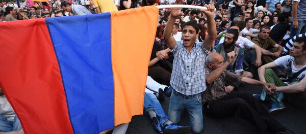 Erivan'daki protestolar - Sputnik Türkiye