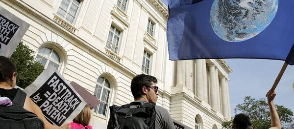 Trans Pasifik Ortaklığı (TPP) karşıtı gösteriler - Sputnik Türkiye