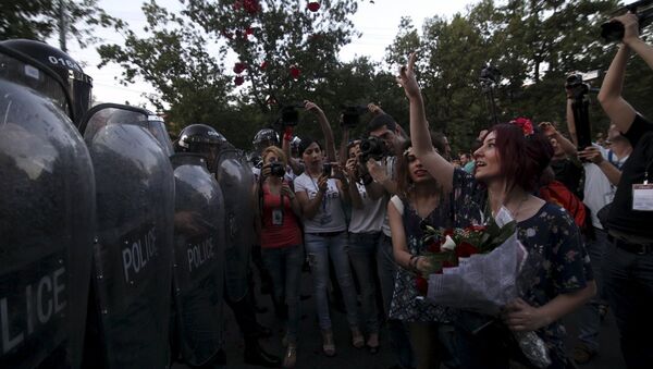 Ermenistan'daki elektrik zammı protestoları - Sputnik Türkiye