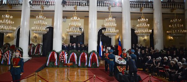 Eski Rusya Başbakanı Yevgeniy Primakov son yolculuğuna uğurlanıyor - Sputnik Türkiye