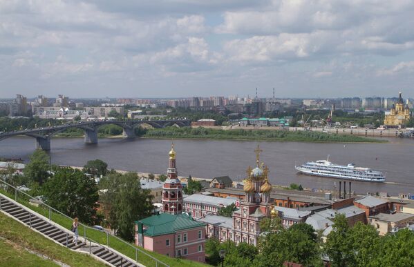 Nijniy Novgorod'da Oka nehri manzarası - Sputnik Türkiye