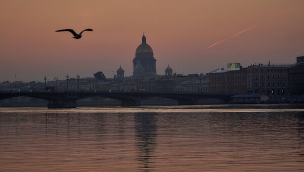 St.Petersburg'da Blagoveşenskiy köprüsü - Sputnik Türkiye