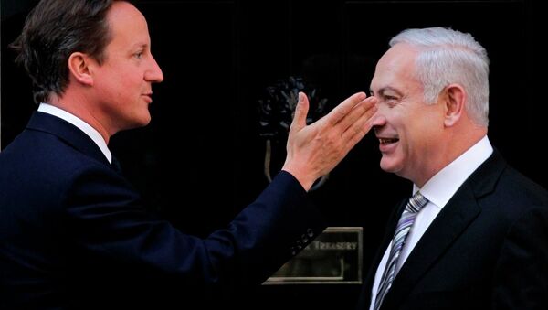 İngiltere Başbakanı David Cameron - İsrail Başbakanı Benyamin Netanyahu - Sputnik Türkiye