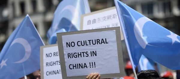 Doğu Türkistan'da Müslümanlara yönelik saldırılar protesto - Sputnik Türkiye