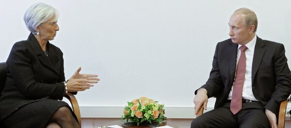 Vladimir Putin -  Christine Lagarde - Sputnik Türkiye