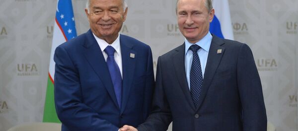 Rusya Devlet Başkanı Vladimir Putin - Özbekistan Devlet Başkanı İslam Kerimov - Sputnik Türkiye