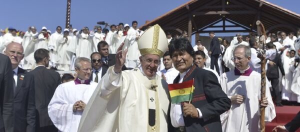 Papa Franciscus - Evo Morales - Sputnik Türkiye