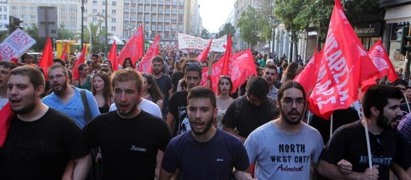 Yunanistan protesto - Sputnik Türkiye