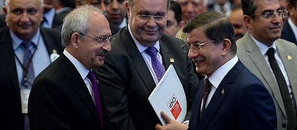 Kemal Kılıçdaroğlu - Ahmet Davutoğlu - Sputnik Türkiye