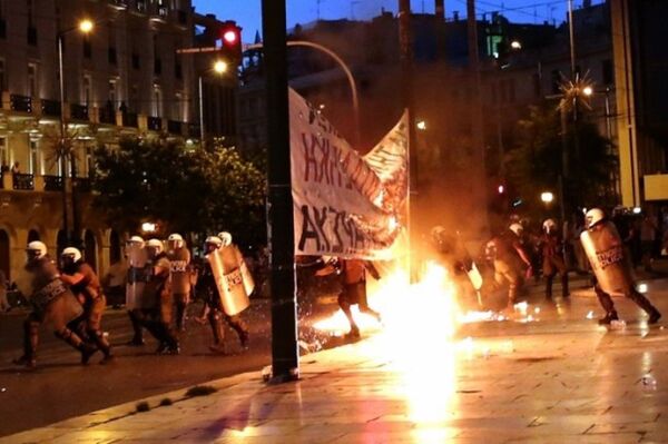 Atina protesto - Sputnik Türkiye