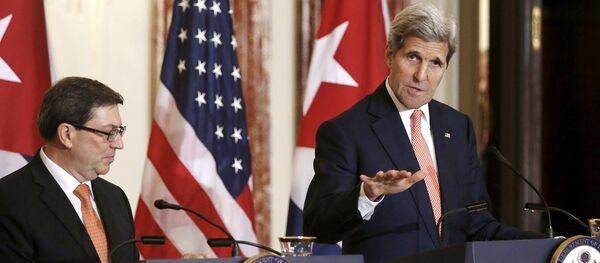 John Kerry-Bruno Rodriguez - Sputnik Türkiye