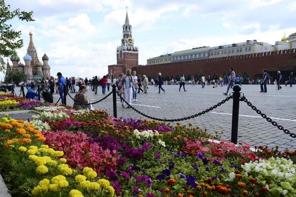 Moskova çiçek festivali - Sputnik Türkiye