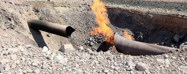 Doğalgaz boru hattındaki patlama - Sputnik Türkiye