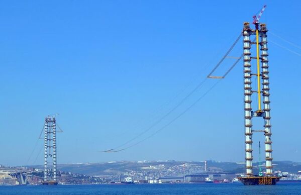 İzmit Körfez Geçişi Asma Köprüsü'nde sona gelindi - Sputnik Türkiye