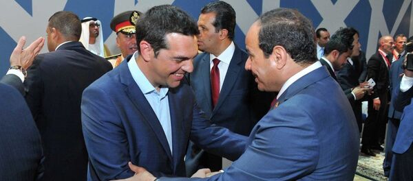 Aleksis Çipras - Abdülfettah El Sisi - Sputnik Türkiye