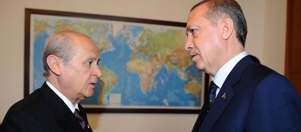 Devlet Bahçeli-Recep Tayyip Erdoğan - Sputnik Türkiye