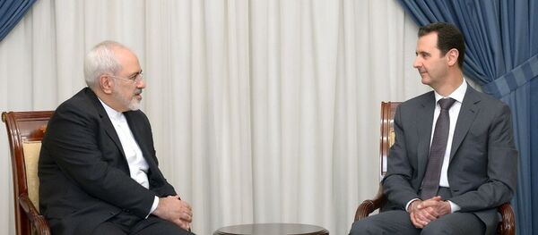 Muhammed Cevad Zarif - Beşar Esad Muhammed Cevad Zarif - Beşar Esad - Sputnik Türkiye