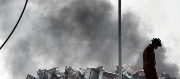 Çin'de patlama Çin'de patlama - Sputnik Türkiye