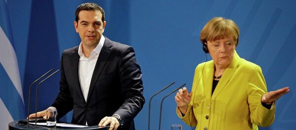 Angela Merkel - Aleksis Çipras - Sputnik Türkiye