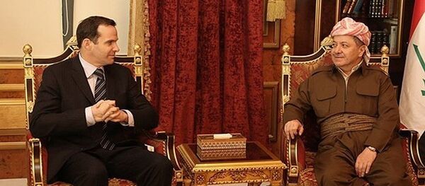 Brett McGurk - Mesud Barzani - Sputnik Türkiye