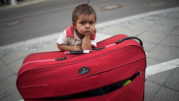 çocuk, göçmen, yolcu, mülteci - Sputnik Türkiye