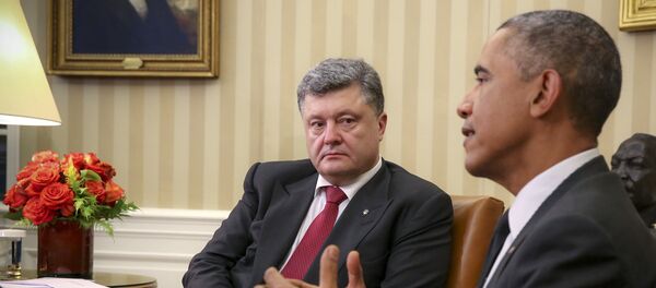 Barack Obama - Pyotr Poroşenko - Sputnik Türkiye