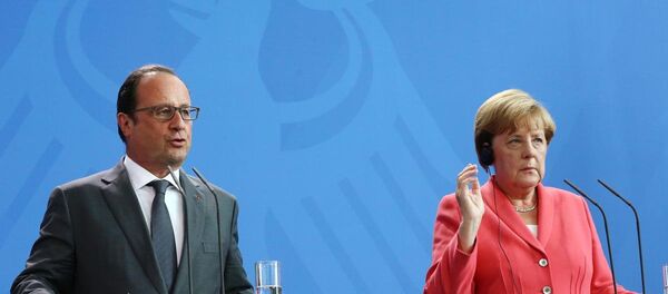 Angela Merkel & François Hollande - Sputnik Türkiye