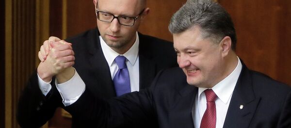 Pyotr Poroşenko & Arseniy Yatsenyuk - Sputnik Türkiye