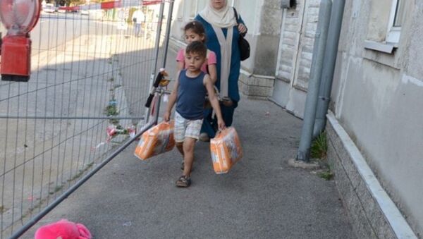 Avusturya'daki sığınmacılar - Sputnik Türkiye