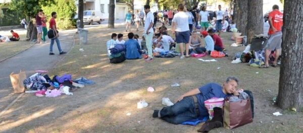 Avusturya'daki sığınmacılar - Sputnik Türkiye